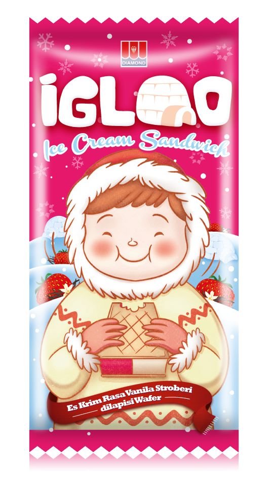 IGLOO Ice Cream Sandwich Strawberry